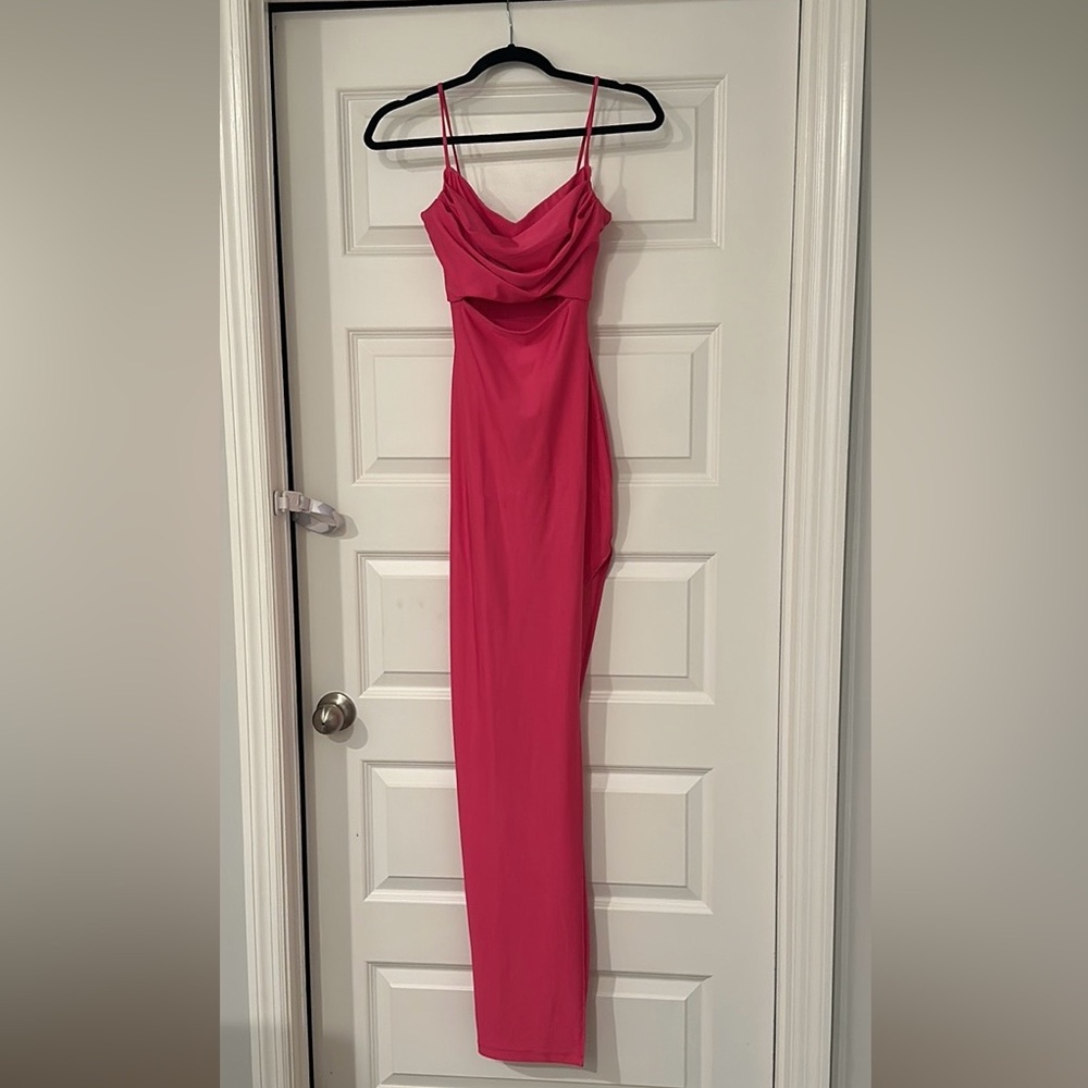 Only Worn Once- Windsor brand- Pink High Slit Formal Dress- Size Small